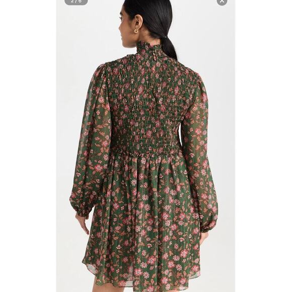 Misa Los Angeles Jessa Floral Print Evergreen Bloom Dress Women's Size S - Picture 8 of 14